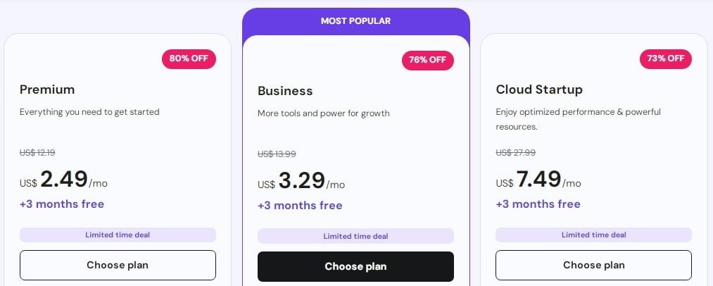 Hostinger Black Friday Plans and Pricing